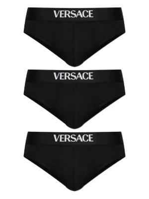 Versace ロゴ ボクサーパンツ セット | ブラック | FARFETCH JP