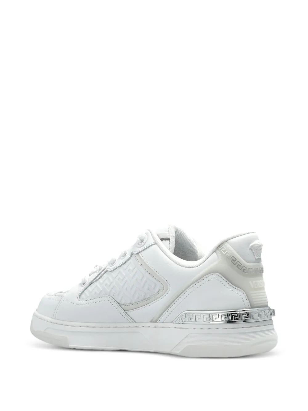 Versace leather sneakers White