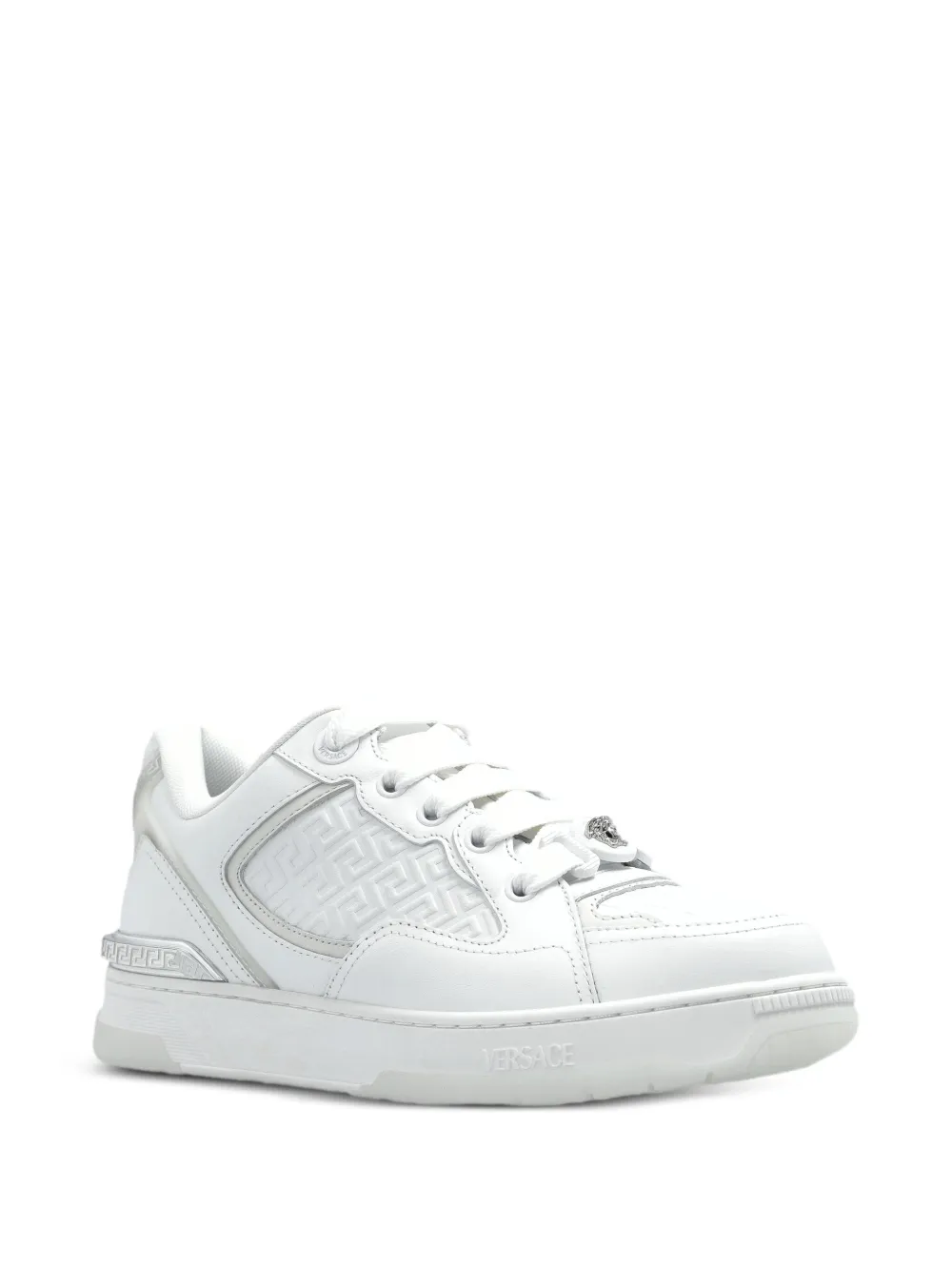 Versace leather sneakers White