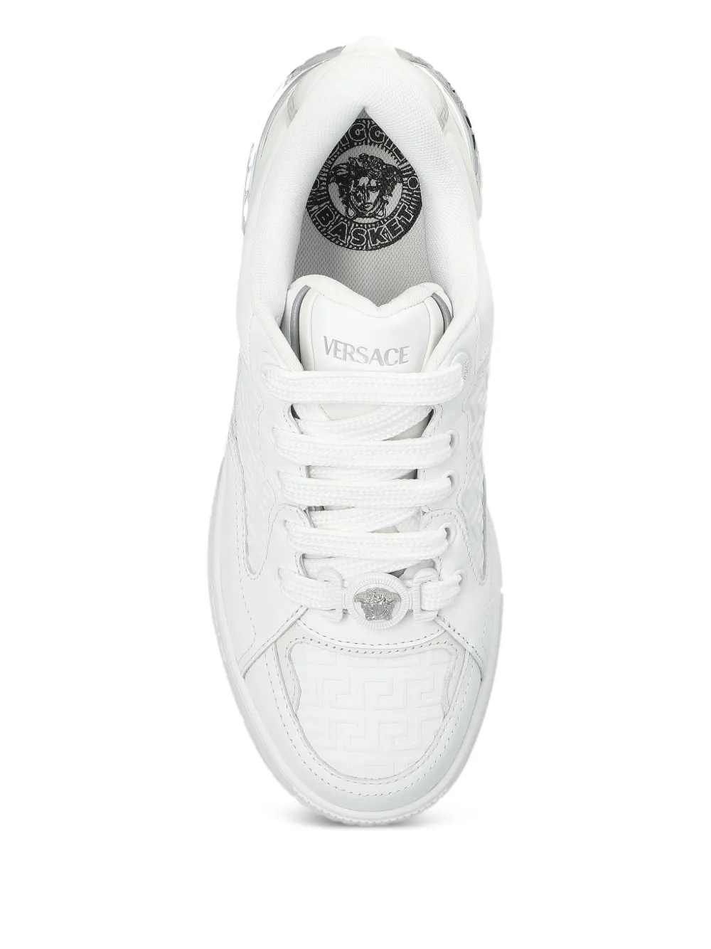 Versace leather sneakers White