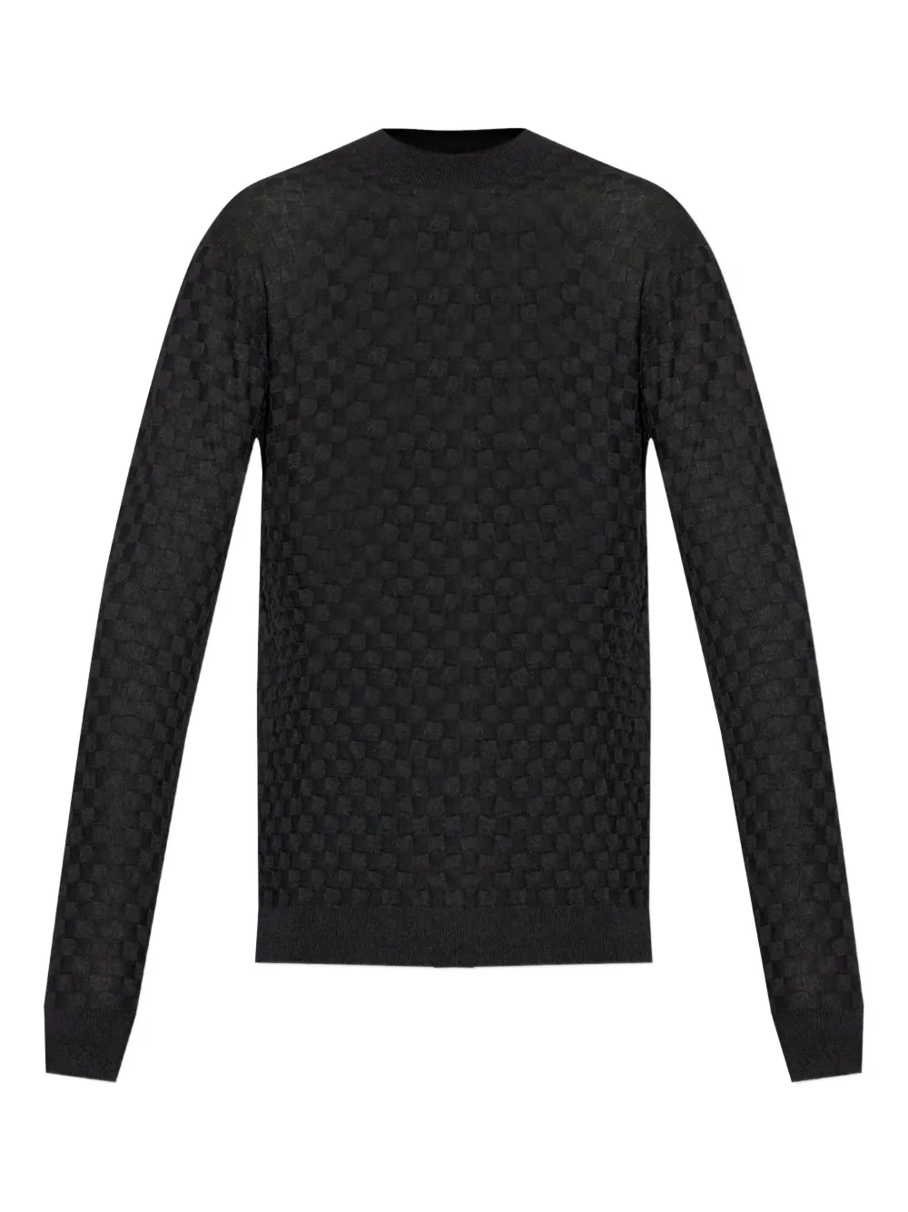 Giorgio Armani Trui met textuur Zwart