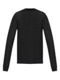Giorgio Armani textured sweater - Black