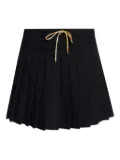 Versace pleated drawstring skirt - Black
