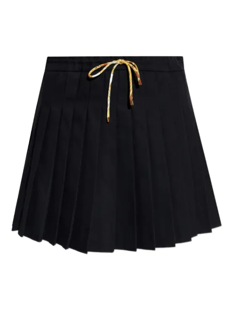 Versace pleated drawstring skirt