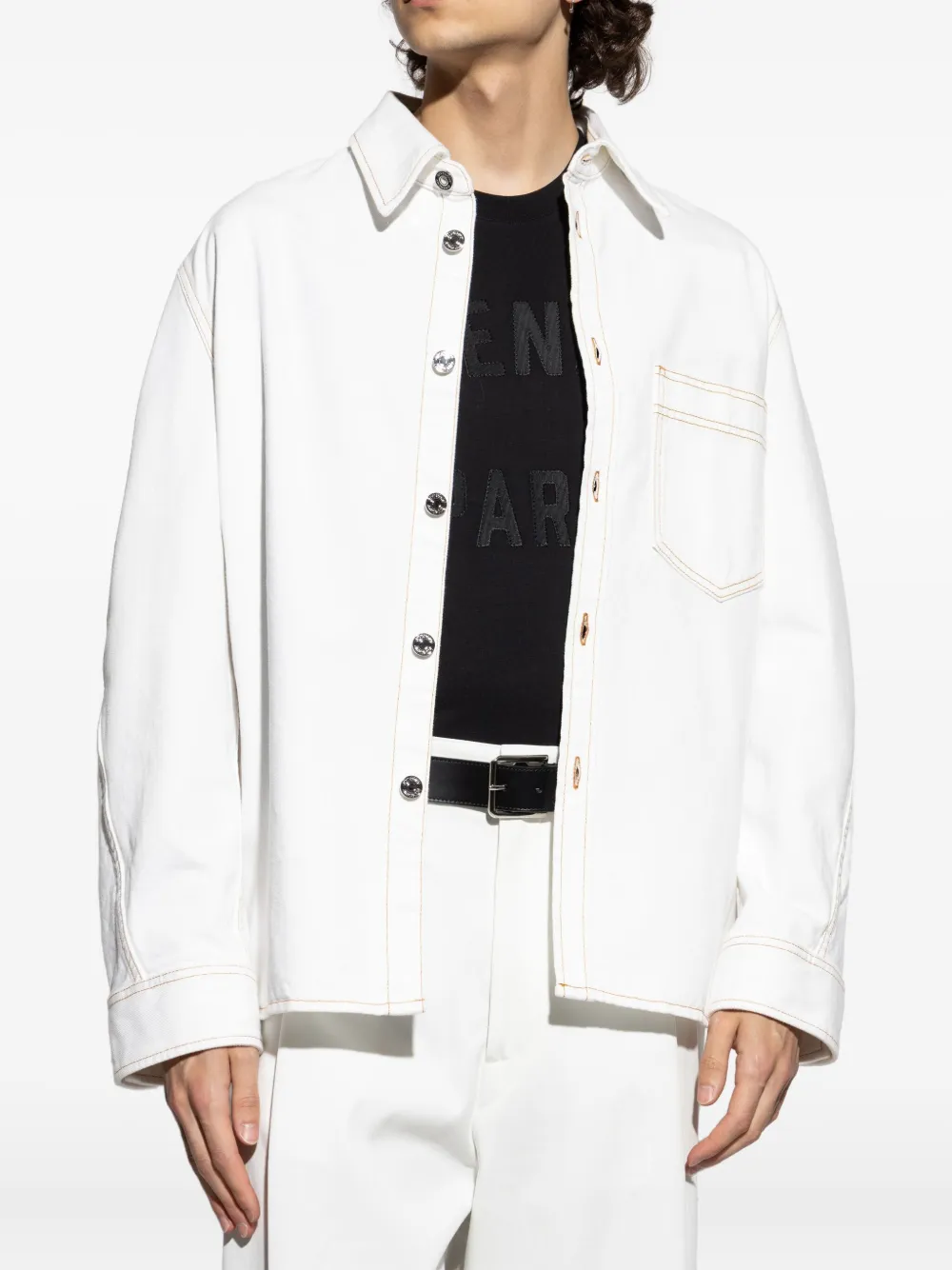 Givenchy Overhemd met knoopsluiting en opgestikte zak Wit