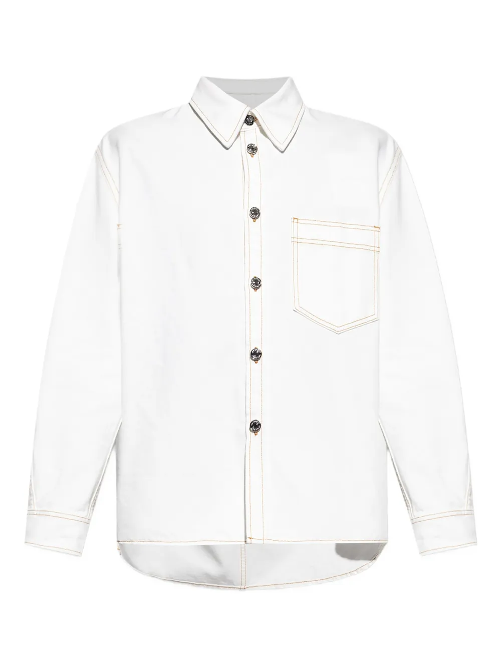 Givenchy Overhemd met knoopsluiting en opgestikte zak Wit