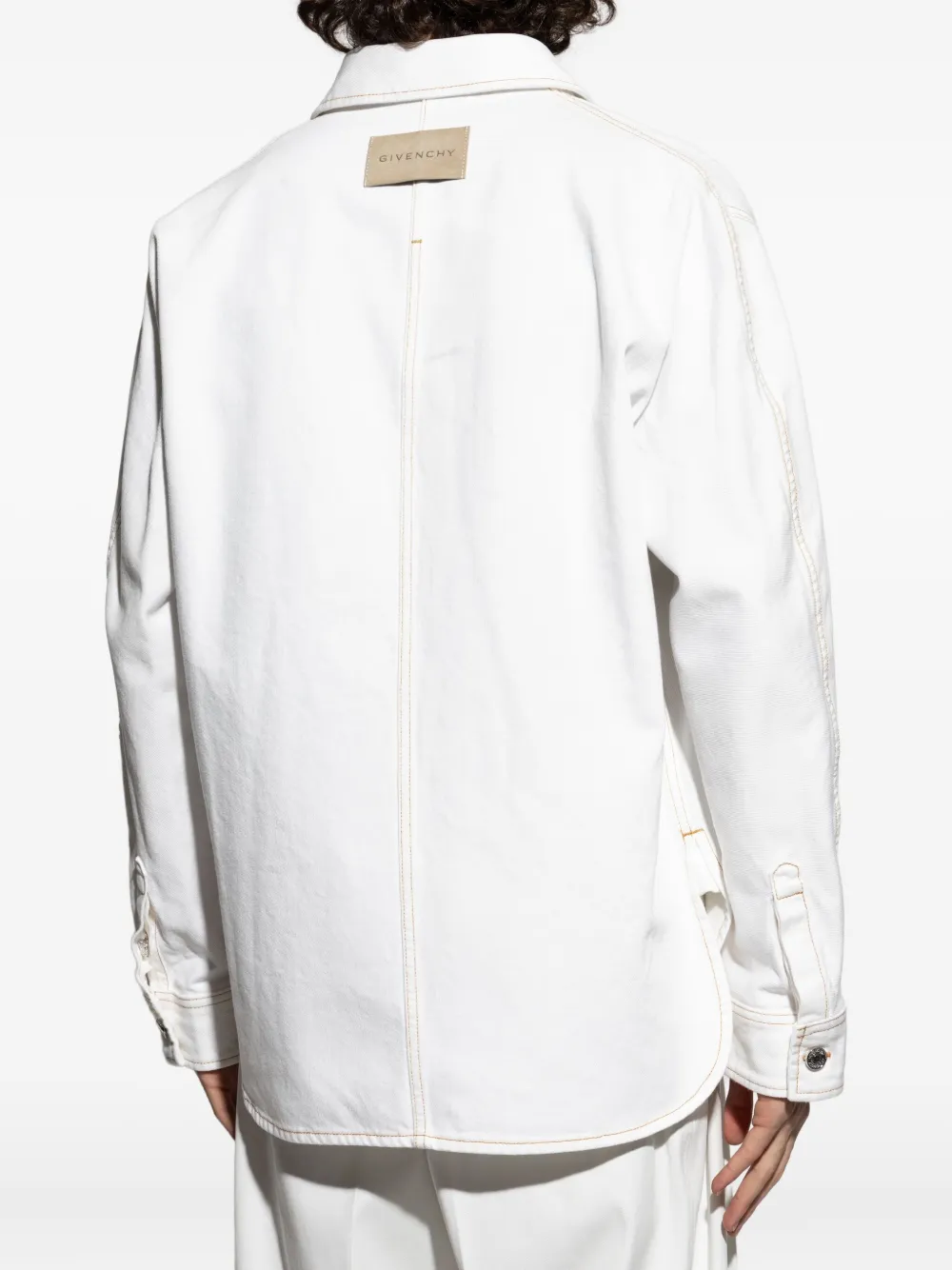 Givenchy Overhemd met knoopsluiting en opgestikte zak Wit
