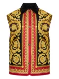 Versace baroque-print quilted vest - Multicolour