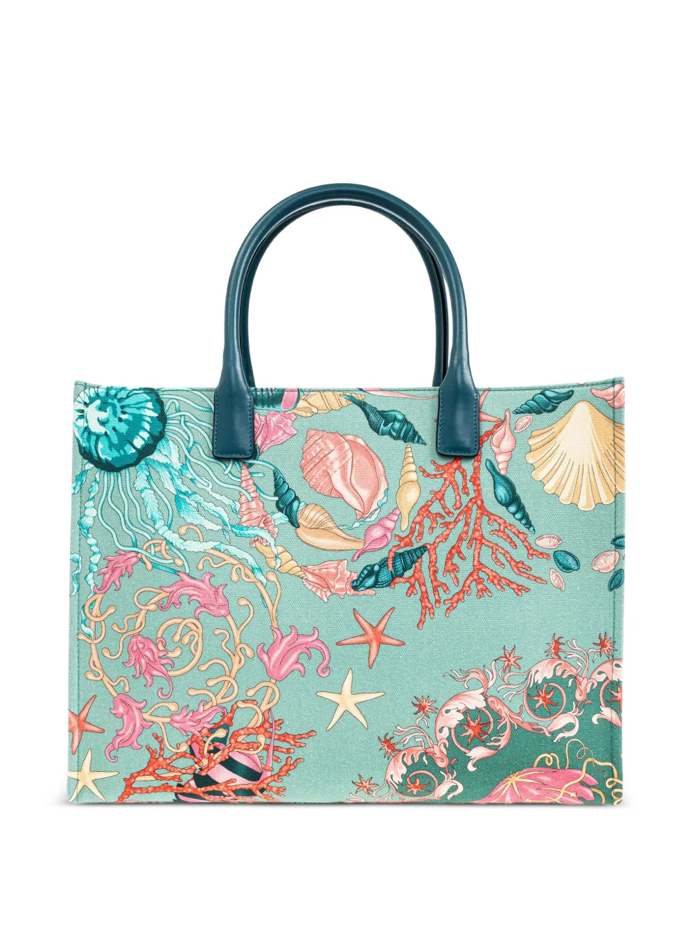 Versace Medusa-Head graphic-print tote bag Groen