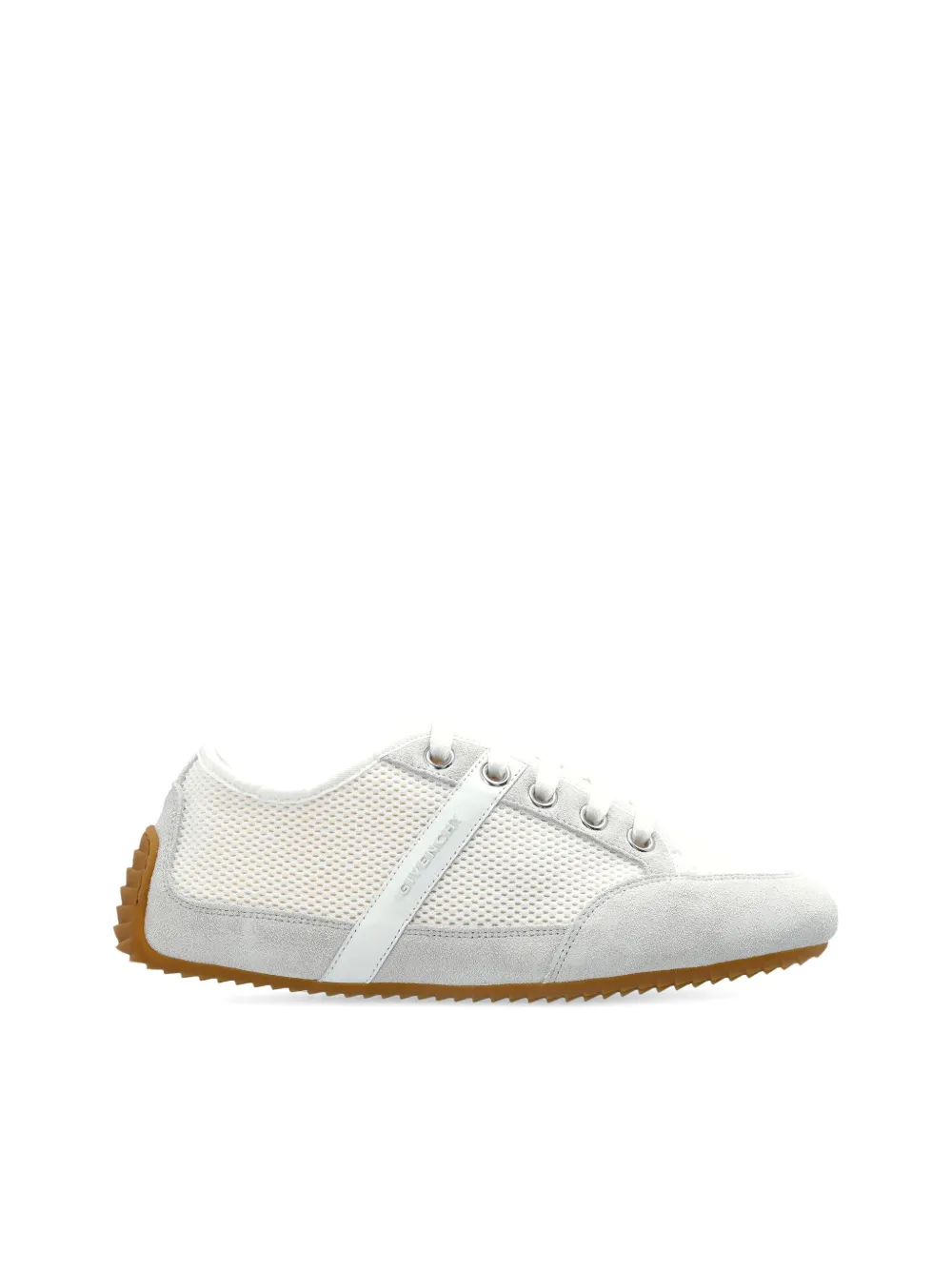 Givenchy Slim Sneakers In Mesh And Suede In White