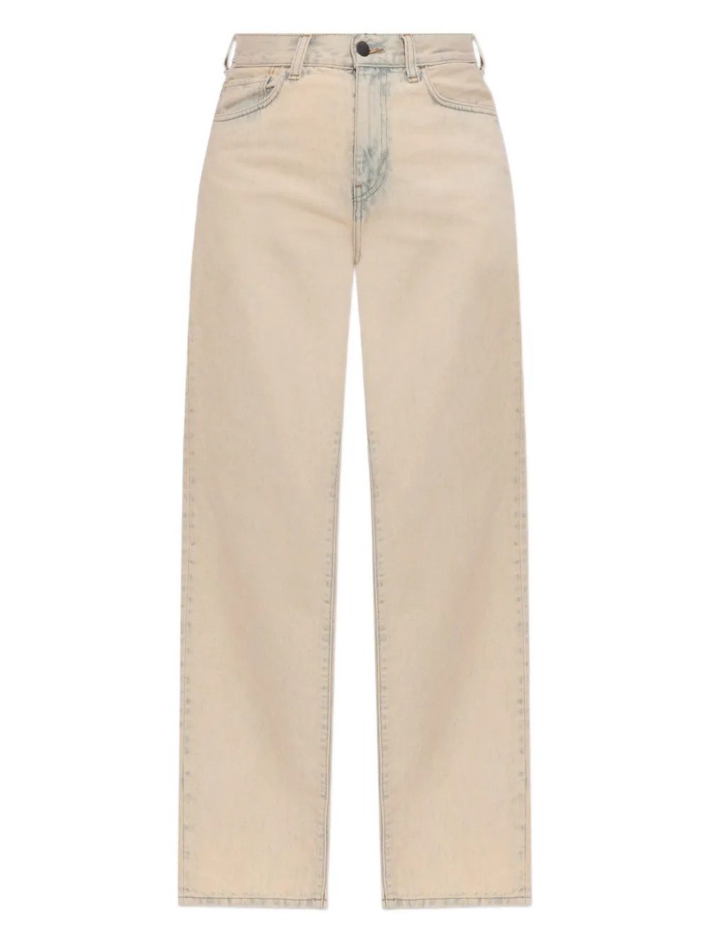 Carhartt WIP Jeans met logopatch Beige