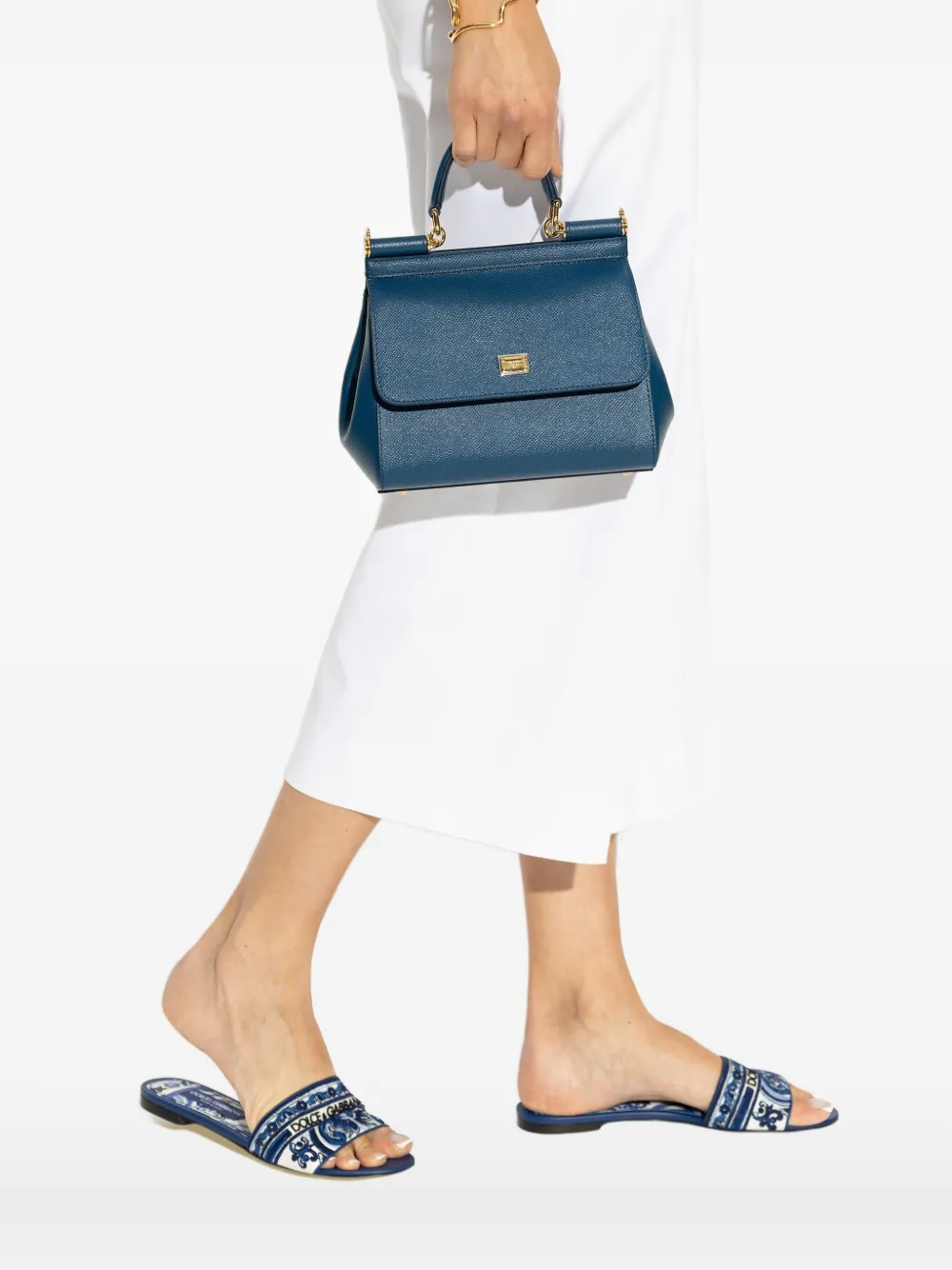 Dolce & Gabbana medium Sicily tote bag Blauw