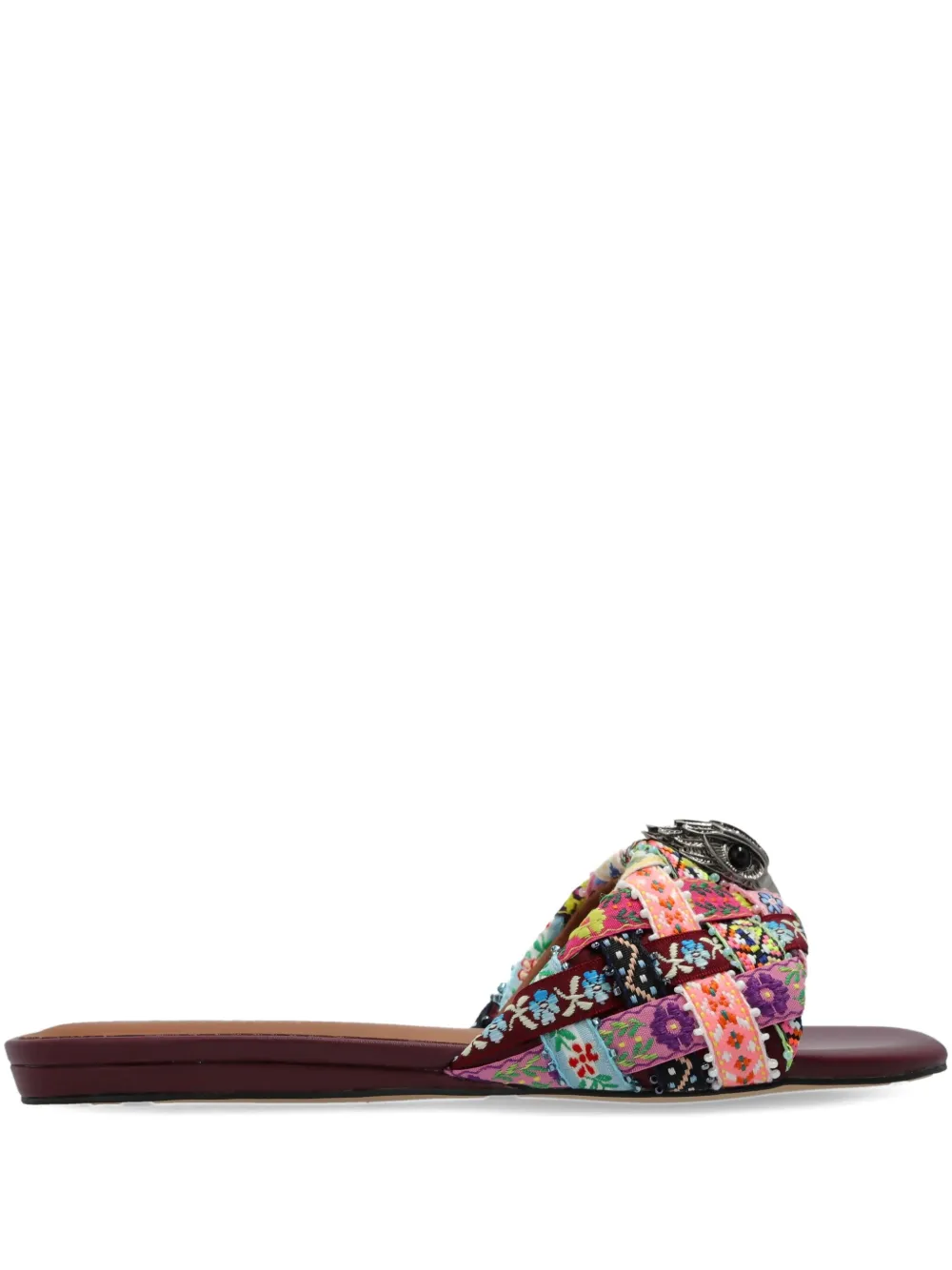 Kurt Geiger London embellished flat sandals | Black | Image 1