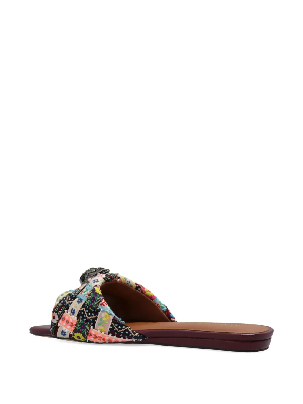 Kurt Geiger London embellished flat sandals Black