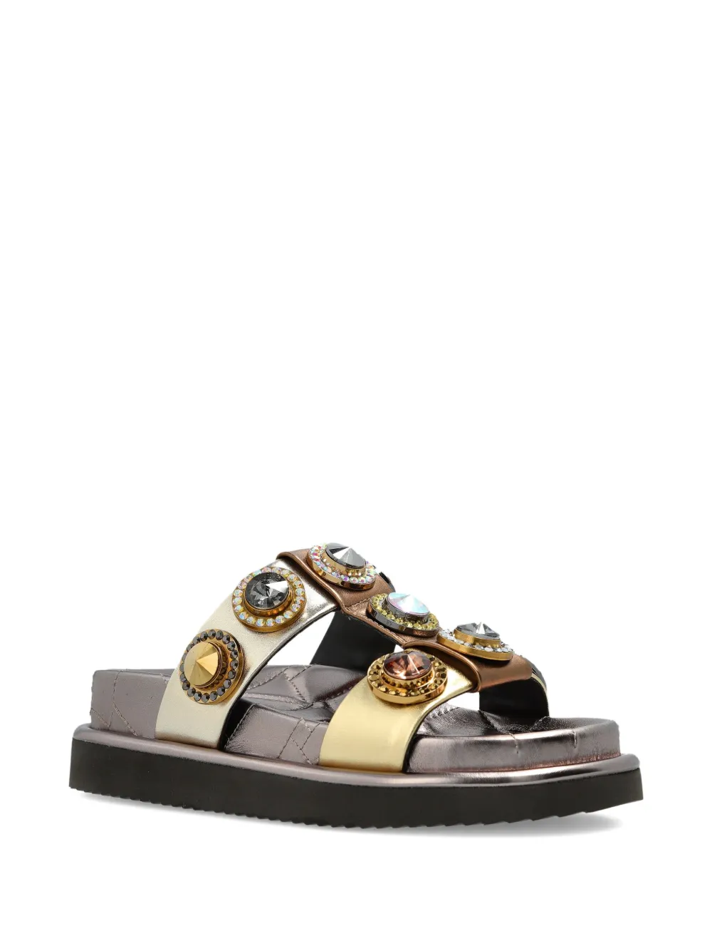 Kurt Geiger London crystal-embellished sandals | Flat Sandals | Image 2