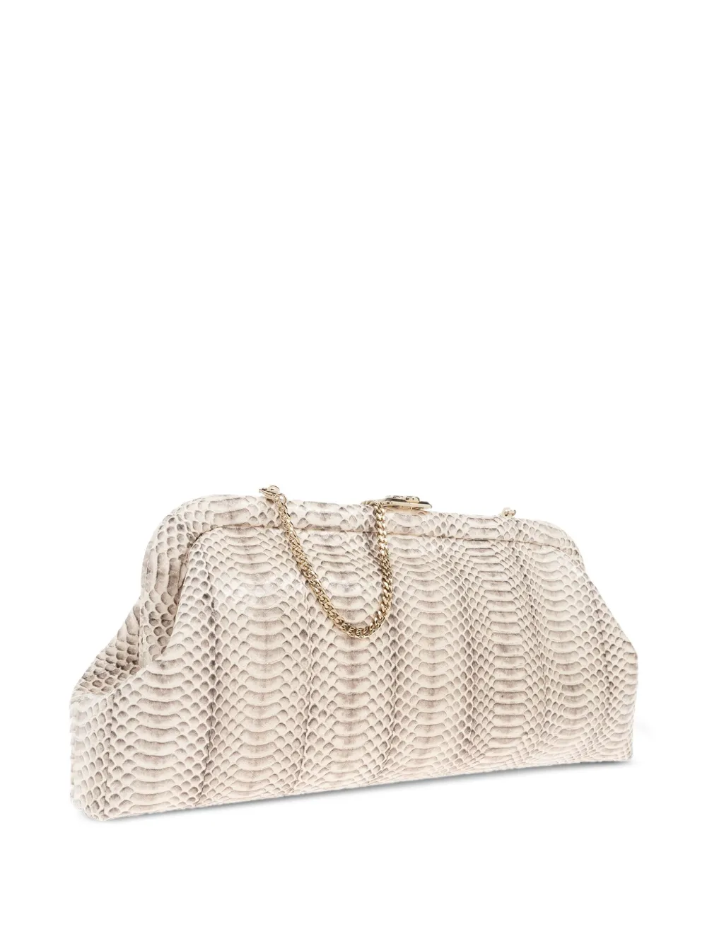 Jimmy Choo Skylar clutch met kettingband Wit