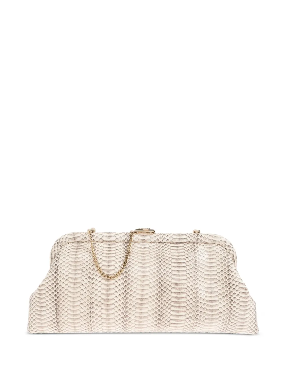 Jimmy Choo Skylar chain-strap clutch bag Wit