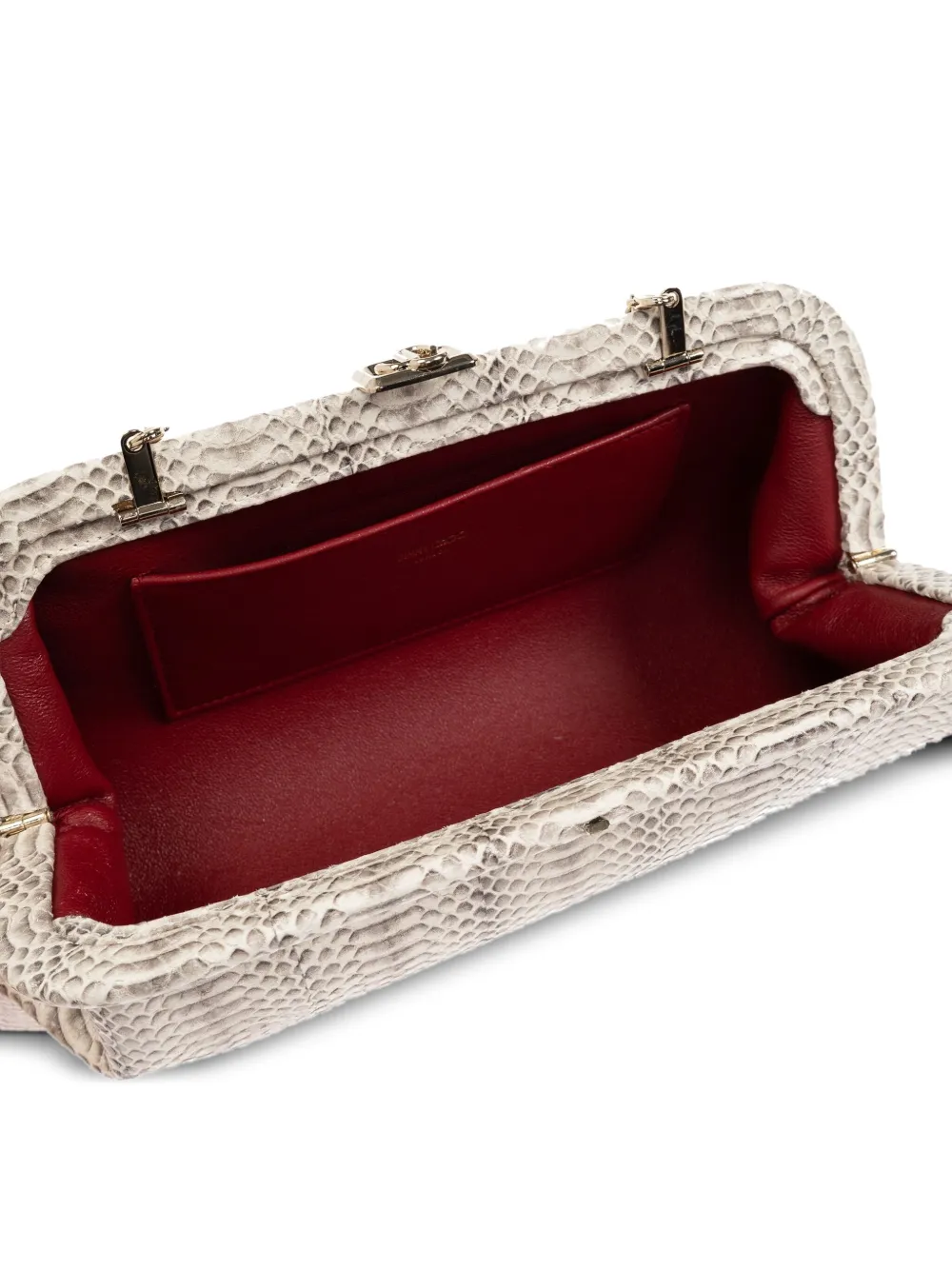 Jimmy Choo Skylar clutch met kettingband Wit
