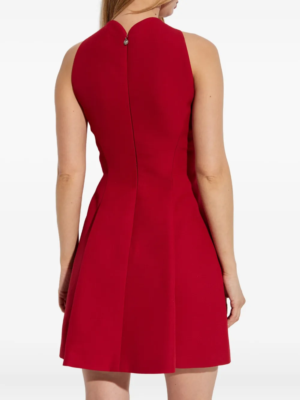 Versace halter-neck A-line dress Rood