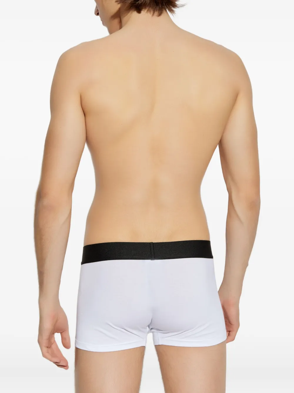 Versace Twee boxershorts met logo tailleband 1W000 WHITE