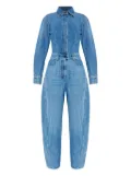 Givenchy denim shirt-collar jumpsuit - Blue
