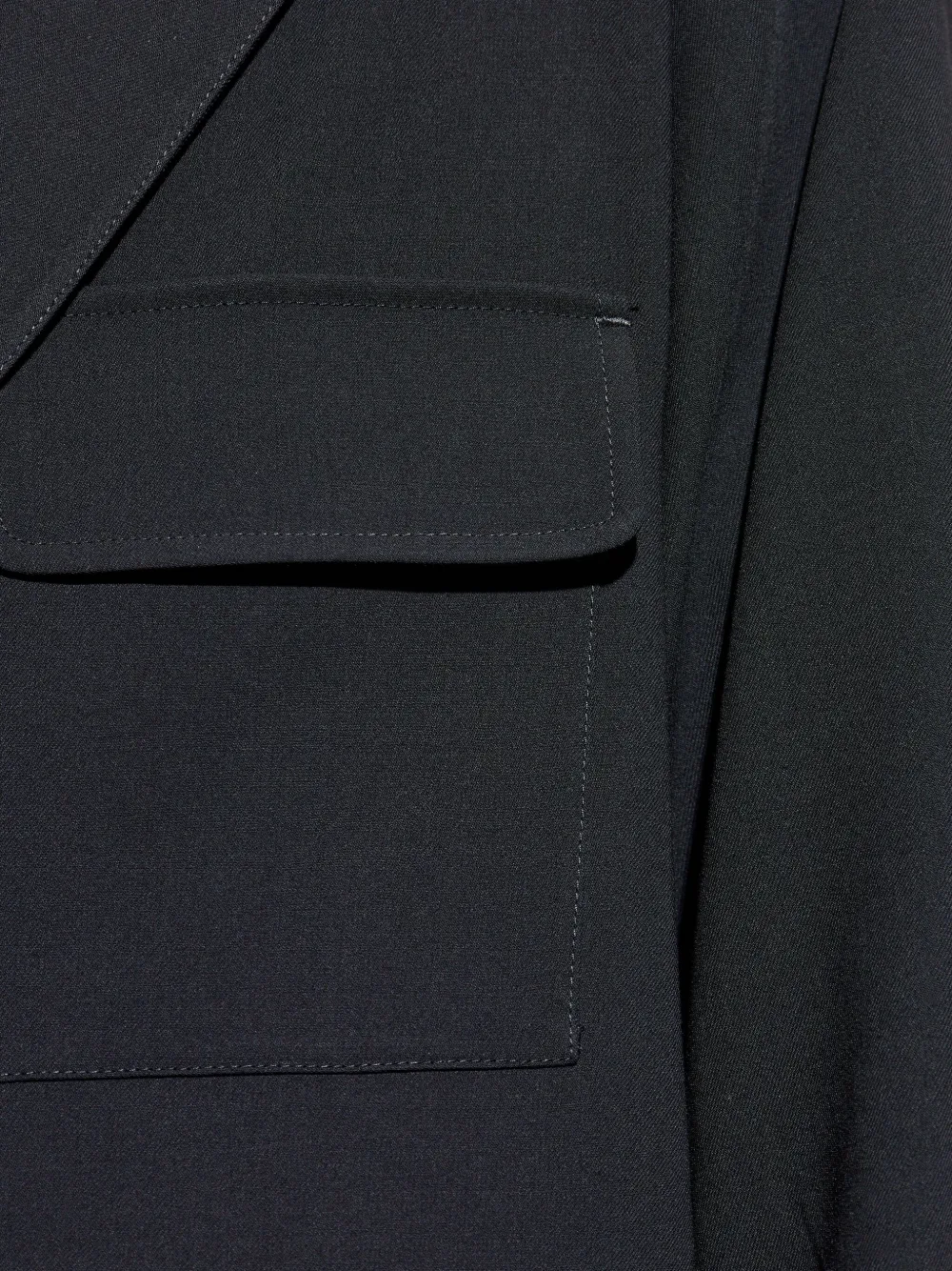 Giorgio Armani Wollen blazer met klepzak Zwart