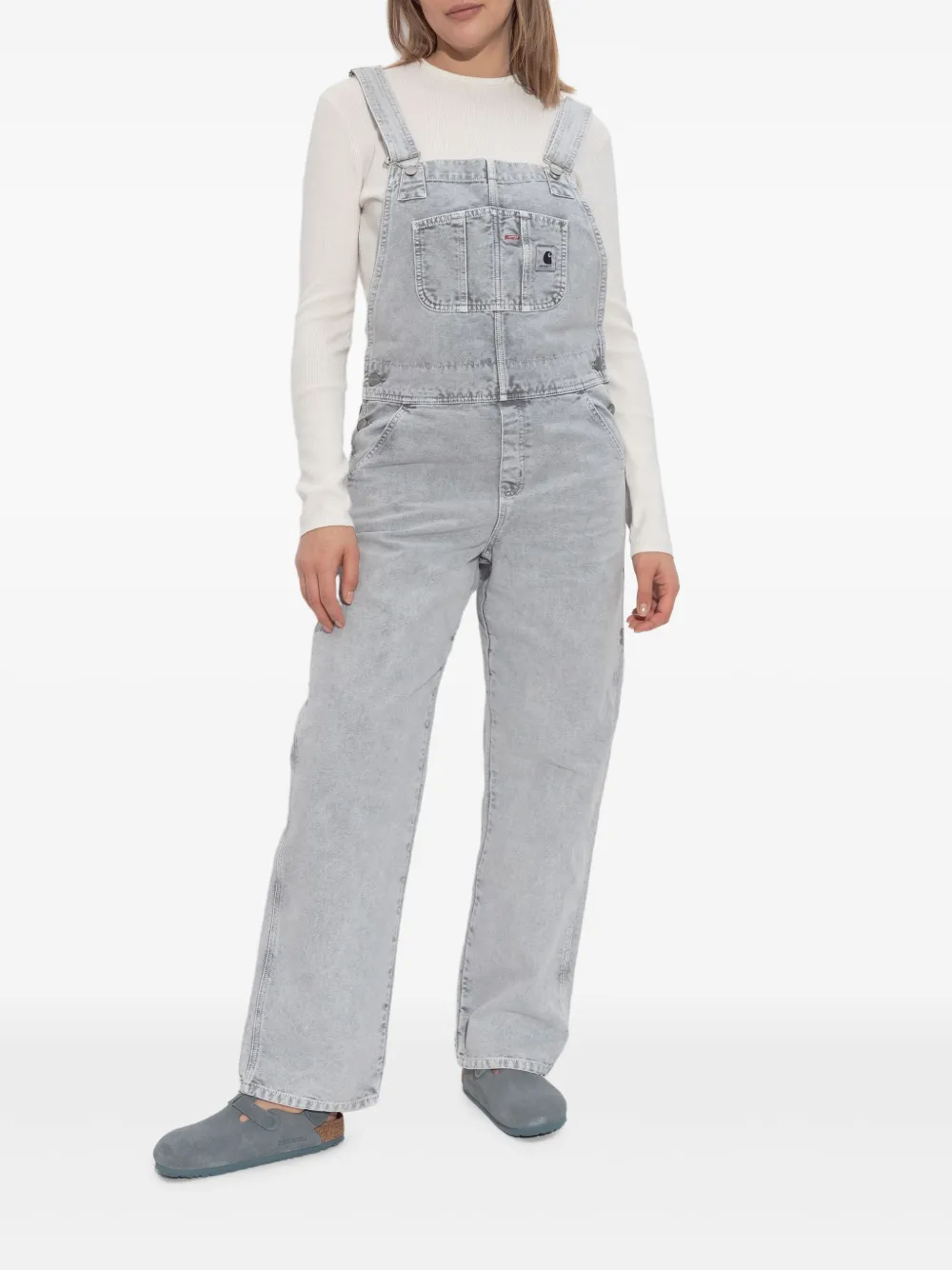 Carhartt WIP Bib tuinbroek Grijs