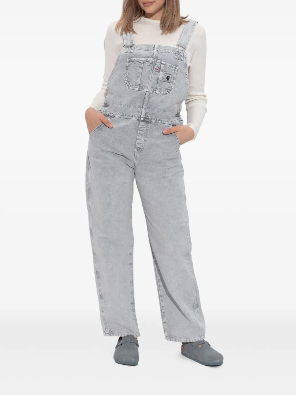 Carhartt WIP Bib tuinbroek Grijs