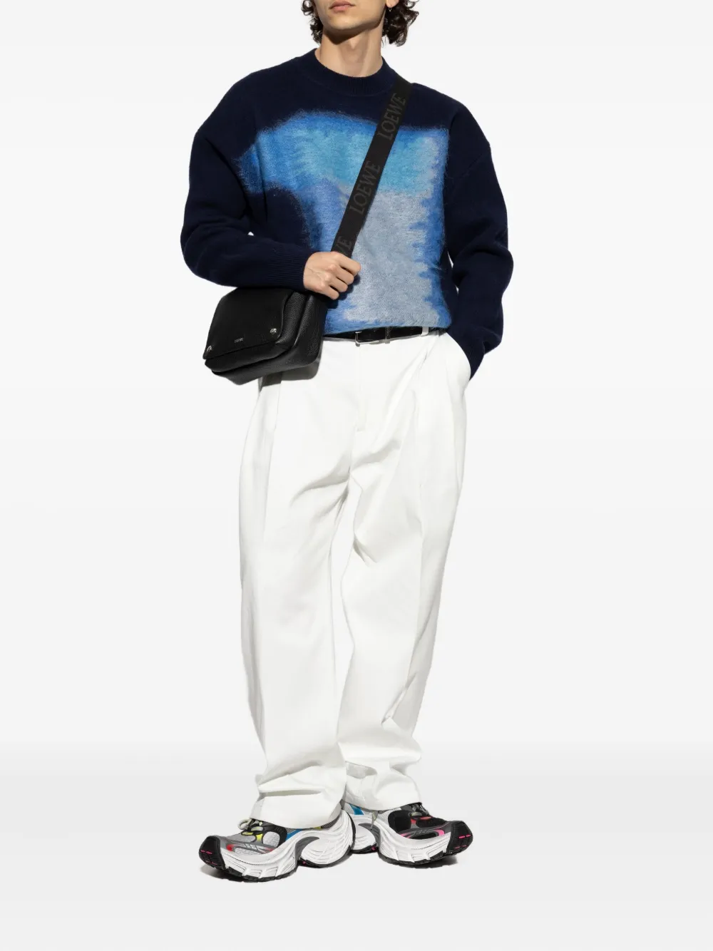 Givenchy Sweater met abstracte print - Blauw