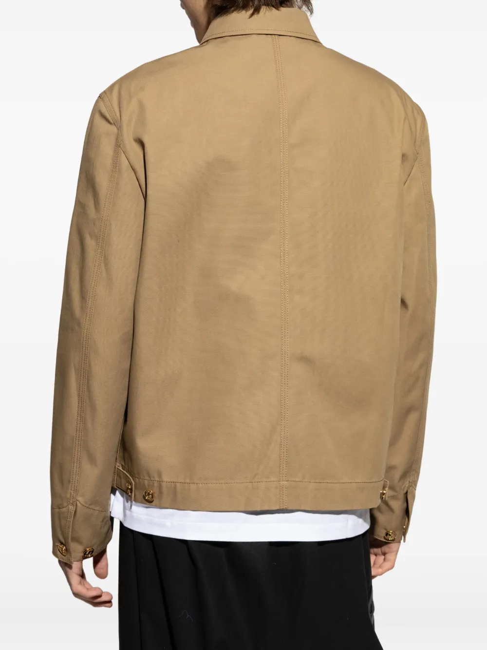 Versace Medusa Biggie button-up jack Beige