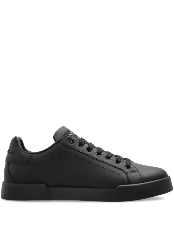 Dolce Gabbana Leather low-top Sneakers Black FARFETCH