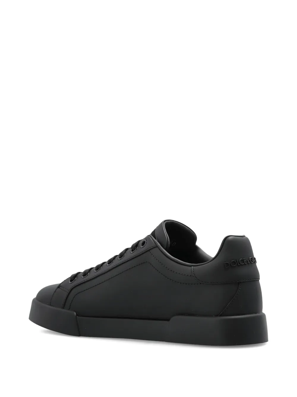 Dolce & Gabbana leather low-top sneakers Black