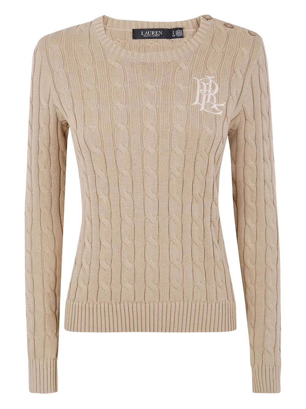 Lauren Ralph Lauren Kabelgebreide trui Beige