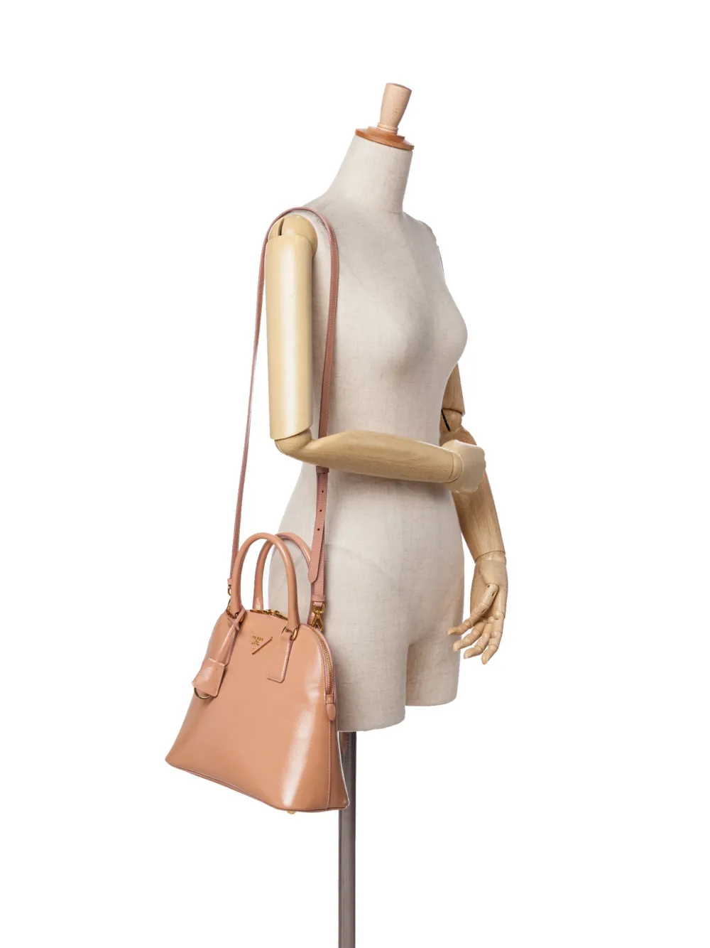 Prada Pre-Owned 2000-2024 Medium Saffiano Vernice Promenade satchel | Pre-Owned | Image 2