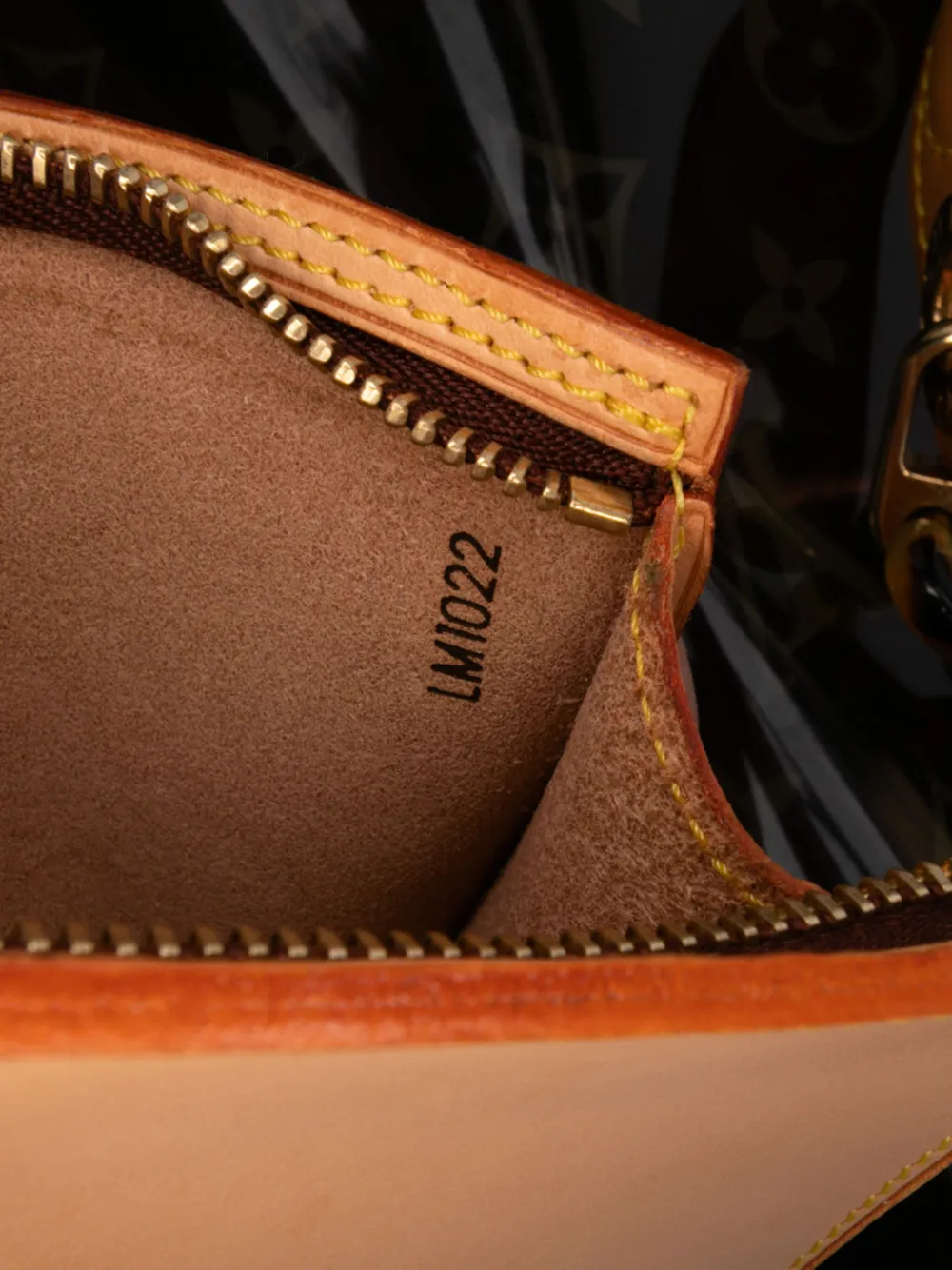 Pre-owned Louis Vuitton 2002 Monogram Cabas Sac Ambre Mm Tote Bag In Brown