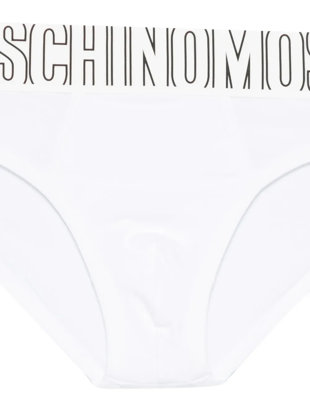 Moschino Slip met logoband Wit