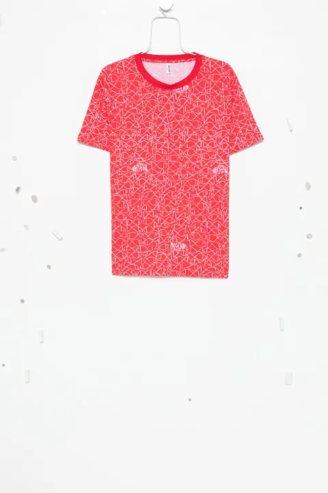 Moschino fish-pinted crew-neck T-shirt