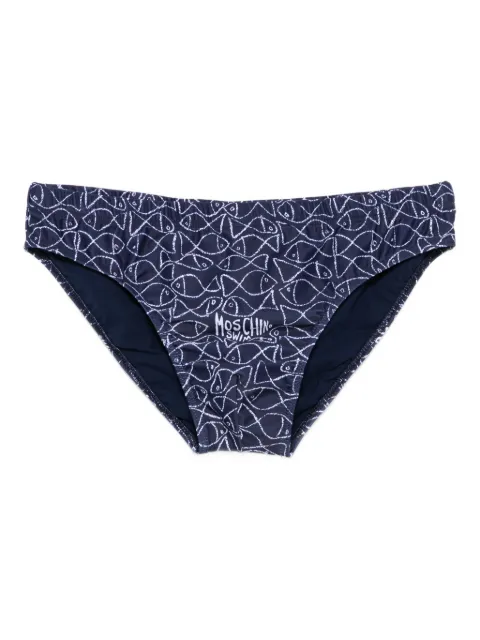 Moschino traje de baño con peces estampados