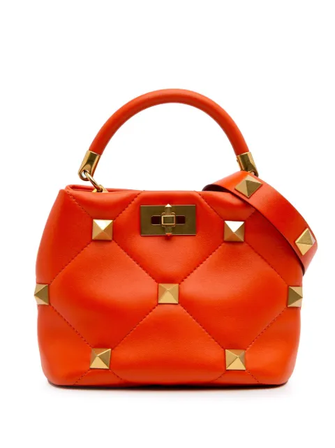 Valentino Garavani Pre-Owned 2018-2025 Small Nappa Roman Stud The Handle Bag satchel