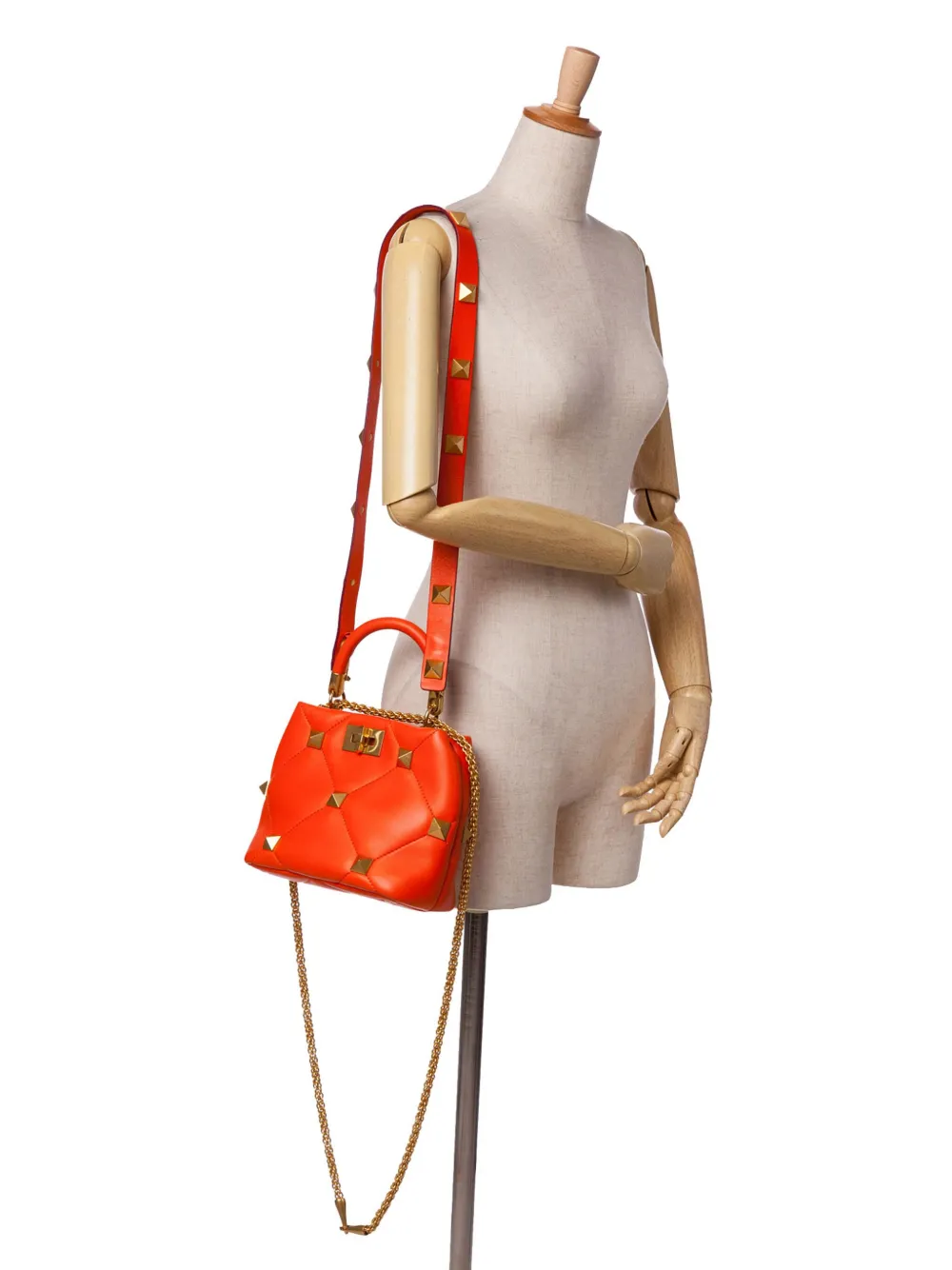 Valentino Garavani Pre-Owned 2018-2025 Small Nappa Roman Stud The Handle Bag satchel | Pre-Owned | Image 2