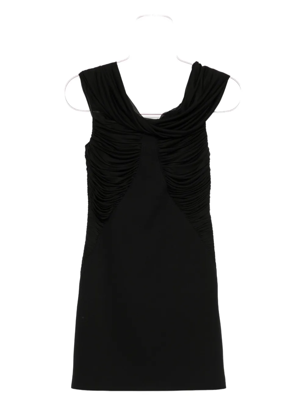 Max Mara off-shoulder mini dress Zwart