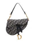 Christian Dior Pre-Owned 2021 Oblique Canvas Saddle Bag shoulder bag - Blue