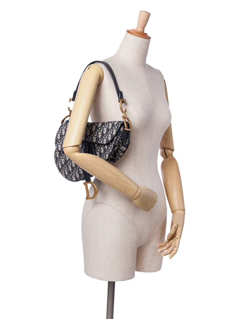 Christian Dior Pre-Owned 2021 Oblique Canvas Saddle Bag shoulder bag | Pre-Owned | Image 2