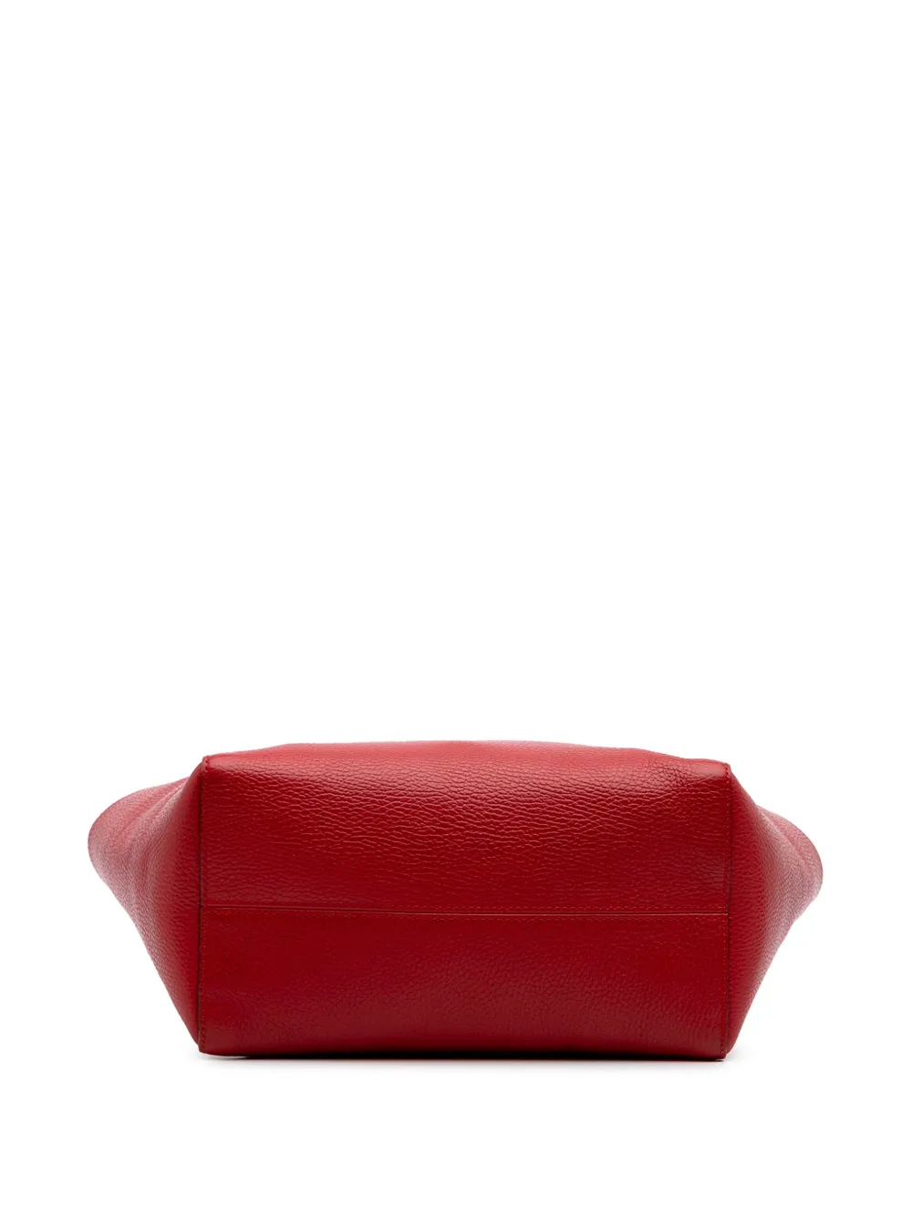 Pre-owned Gucci 2016-2025 Medium Leather Swing Tote Bag In Red