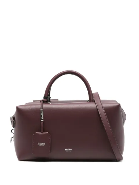 Max Mara zip-fastening leather tote bag