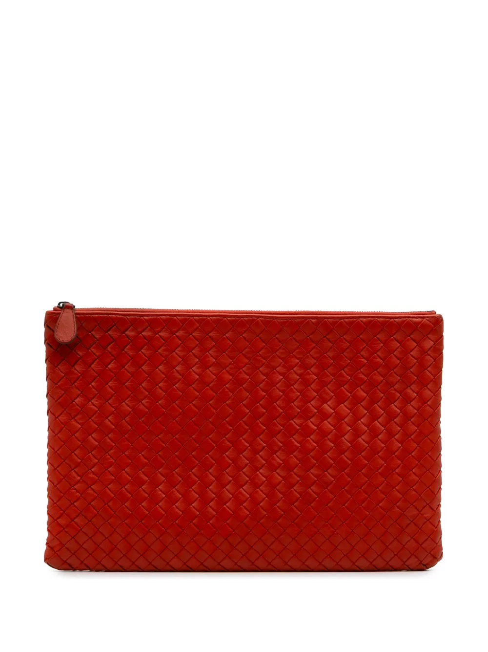 Bottega Veneta Pre-Owned 2012-2024 Nappa Intrecciato clutch bag | Orange | Image 1