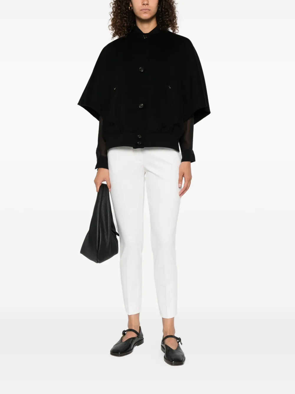Max Mara Broek met toelopende pijpen Wit