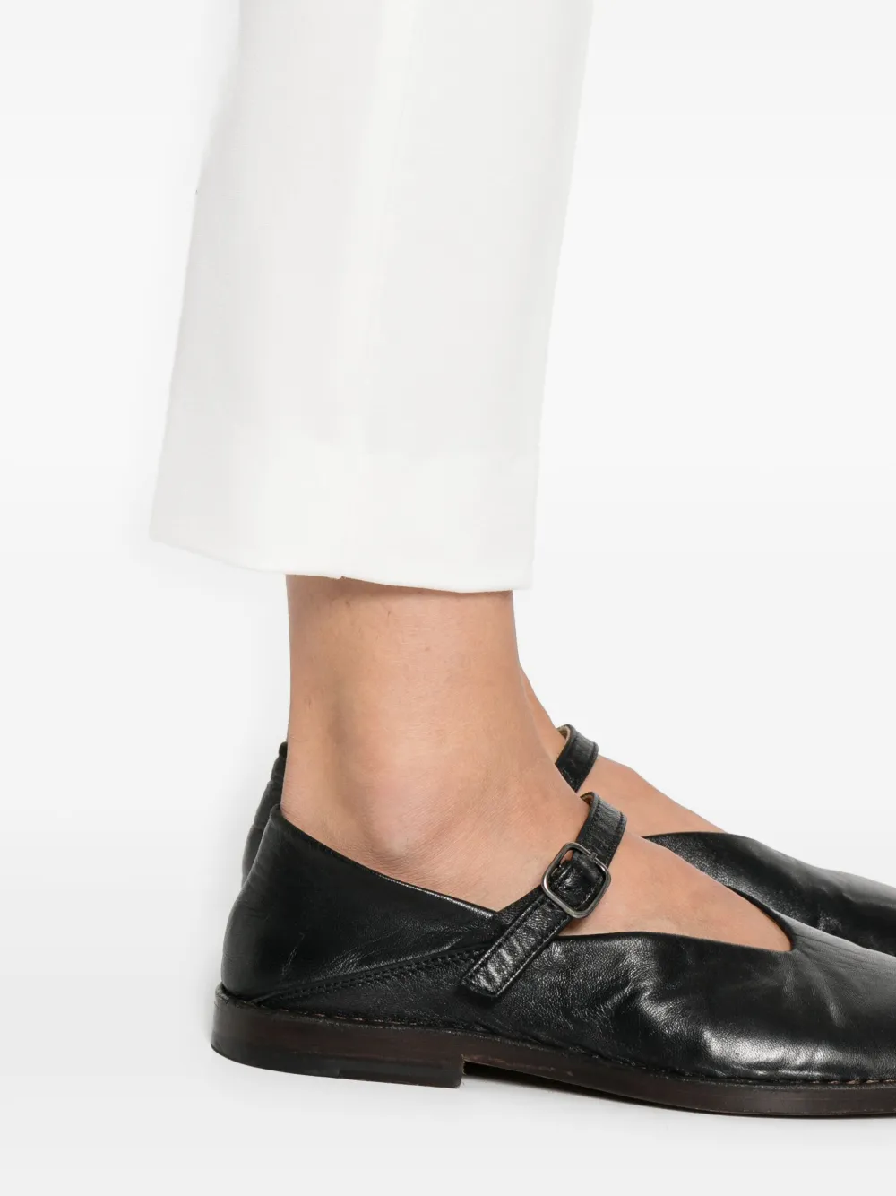 Max Mara Broek met toelopende pijpen Wit