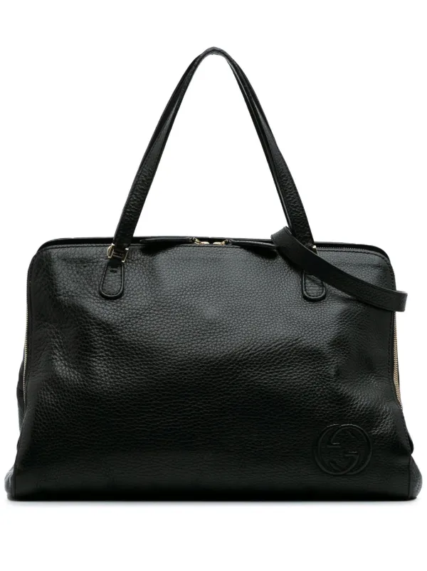 ✨GUCCI ソーホー レザー トートバッグ✨ グッチ GUCCI ソーホー×ネイビー パテントレザー トートバッグ