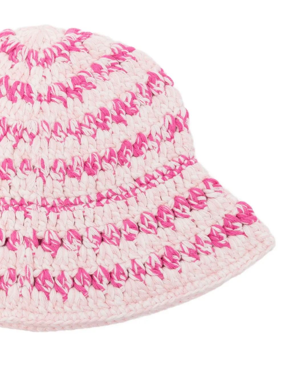 GANNI Gehaakte vissershoed Roze